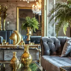 Ozdoby do domu w stylu glamour: 9 luksusowych dodatków