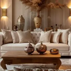 Beżowe ściany w salonie: Jak uzyskać elegancję i przytulność?