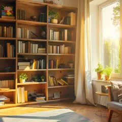 Biblioteczki do salonu: Przegląd 15 stylowych rozwiązań