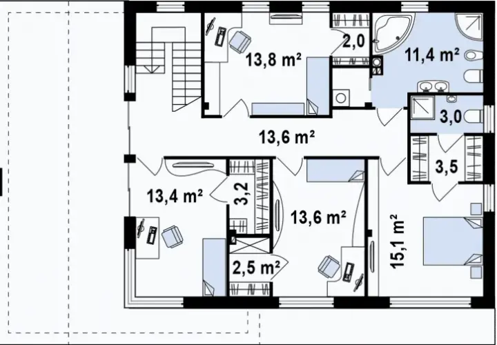 Projekt domu rysunek - Rzuty i planowanie