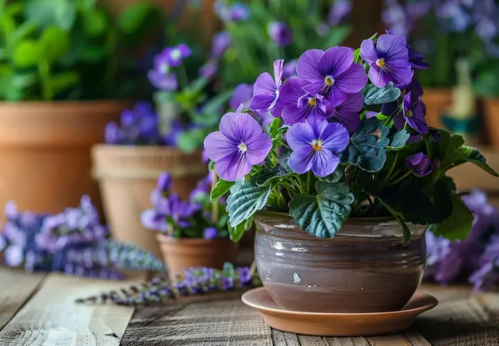 Roślina z fioletowymi kwiatami: 5 gatunków do domu