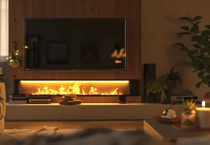 Mały salon z kominkiem i TV: Jak urządzić wnętrze?