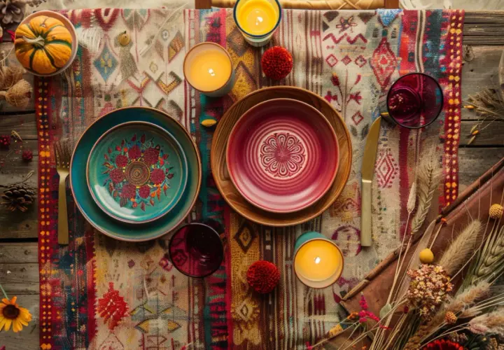 Boho dekoracja stołu: 9 pomysłów na przyjęcie w stylu boho