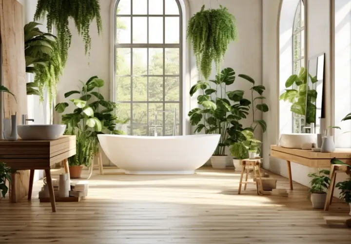 Łazienka biało drewniana: Nowoczesny i przytulny design