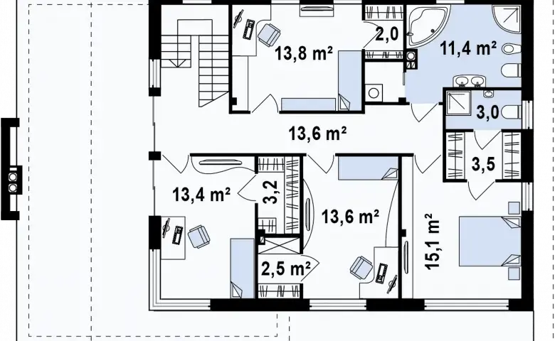 Projekt domu rysunek - Rzuty i planowanie